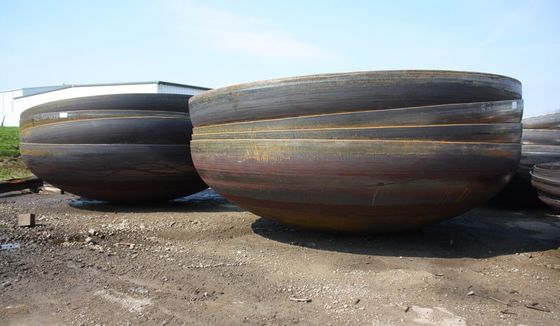 Conexão de soldadura de aço carbono cabeça de tanque elíptica finalização de fabricação conforme o desenho