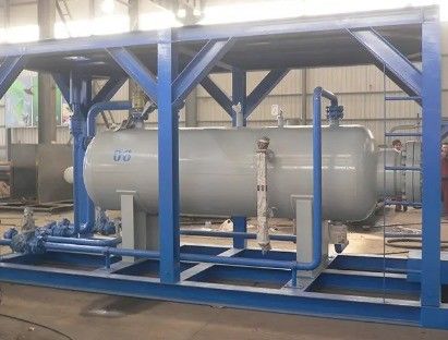 Instalação de fabrico Máquina de enchimento de gás GLP Tanque de armazenamento Estação de deslizamento com cilindro