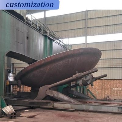 Certificado completo de tanque de mistura de aço inoxidável com cabeça circular e extremo da bandeja