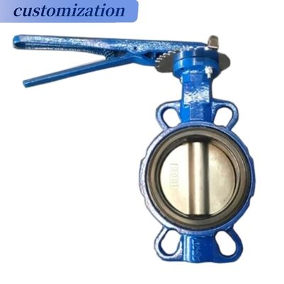 Venda CF8 Di Ci EPDM PTFE forte ácido dúctil Ferro alavanca operada Wafer Butterfly Valve