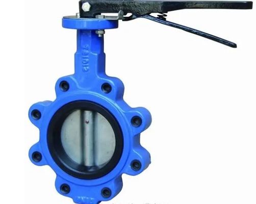 PN16 Máquina de manuseio de ferro fundido de válvula de borboleta para meios de gás e estrutura do diafragma
