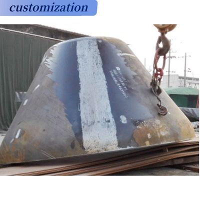 Depende das especificações Grande Esfera de aço Ferro fundido cabeça em forma especial cabeças de tanque cônicas fundo