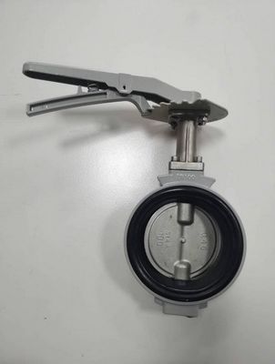 Válvula de borboleta de vedação de centro de alta temperatura, de tipo PTFE