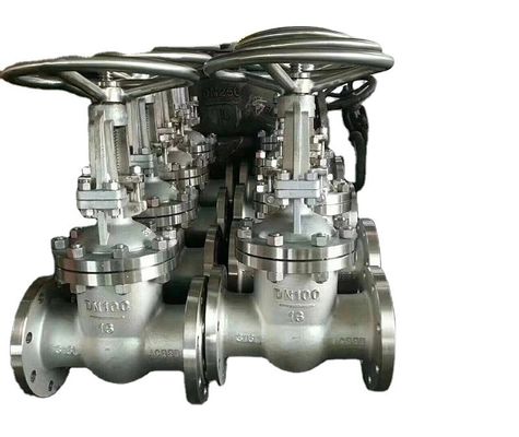 3 polegadas CF8 válvula de porta de flange de aço inoxidável com filtro tipo Y e controle manual
