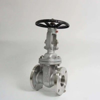 3 polegadas CF8 válvula de porta de flange de aço inoxidável com filtro tipo Y e controle manual