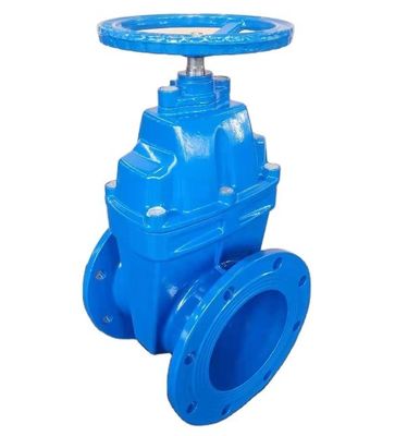 Corpo de ferro fundido de válvula de porta de flange de cunha de borracha para durabilidade e confiabilidade