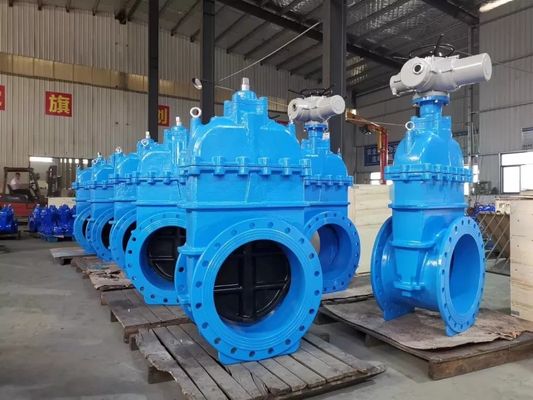 DIN F6 padrão 4 polegadas indústria faca válvula de porta com manobra de roda de aço inoxidável