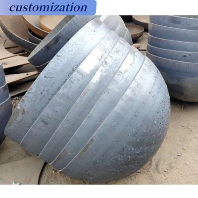 Conexão de solda 1000 mm Grande meia esfera de metal para cabeças de tanque esféricas personalizadas