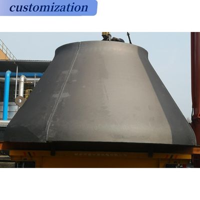Cobertura de tampa do tanque de fundo cônico de aço carbono personalizado para aplicações industriais