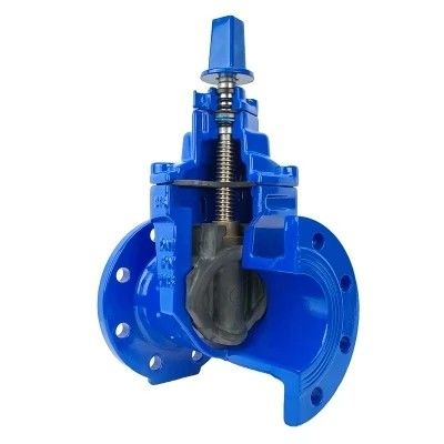 DN80 DN200 Cisterna de tipo Y para tubos de HDPE PN16 válvula de porta de ferro dúctil de aço carbono