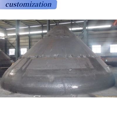 Cobertura de tampa do tanque de fundo cônico de aço carbono personalizado para aplicações industriais