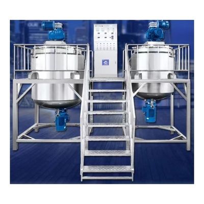 50 MPa Pressão de trabalho máxima Tanque horizontal de mistura de líquidos emulsionantes de aço inoxidável