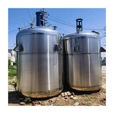 50 MPa Pressão de trabalho máxima Tanque horizontal de mistura de líquidos emulsionantes de aço inoxidável