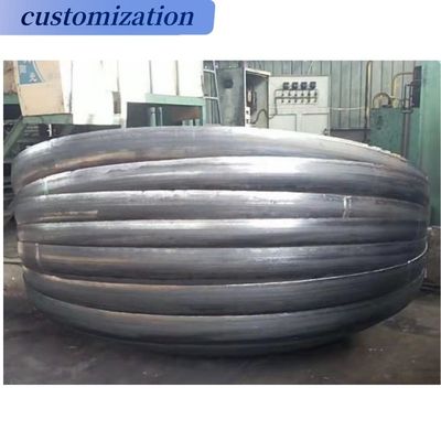 Suporte personalizado ASME Standard Spherical Bottom Clad Material Tank com extremidades de prato