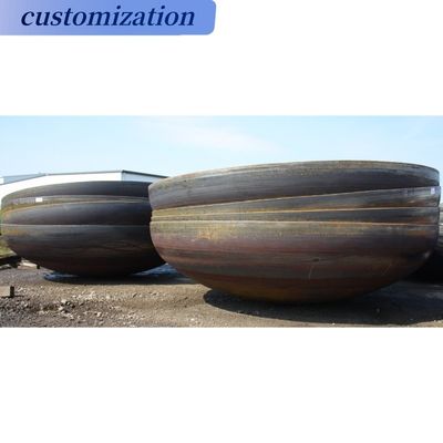 Cabeça de tanque de fim de prato esférico de aço inoxidável com apoio de fundição personalizado OBM