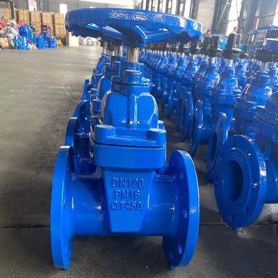 Indústria válvula de água assento resistente flange macia controle de água válvula de porta de aço inoxidável