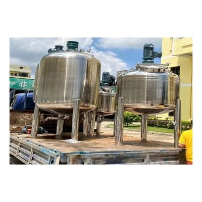 Tanque de mistura de armazenamento de misturador de metais de produção química líquida inoxidável personalizado