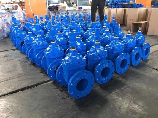 Available OEM Gate Valve BS515 DIN F4 F5 AWWA Rubber Seal Non Rising Stem Ductile Iron