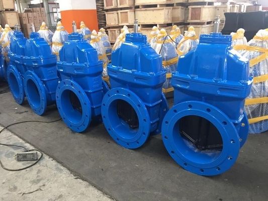 Available OEM Gate Valve BS515 DIN F4 F5 AWWA Rubber Seal Non Rising Stem Ductile Iron