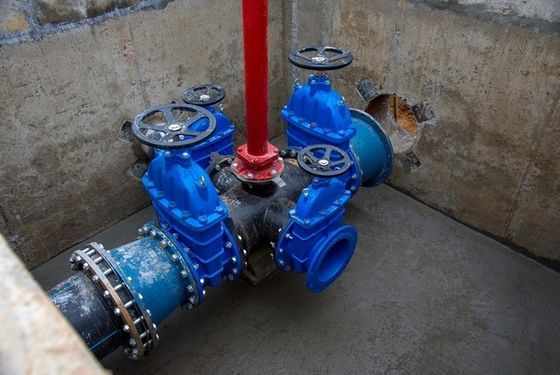 Válvulas de porta de parede não elevadas para tubulações de temperatura média