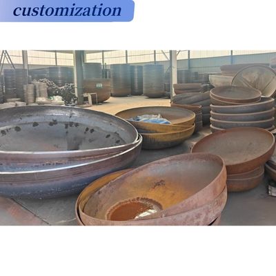 Q345 S275JR Prensa a quente ASME Cabeças de tanque com flanges para recipientes de armazenamento
