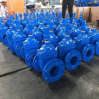 Válvulas de porta DIN3352 F4 Válvula assentada resistente de ferro fundido com guarnição de aço inoxidável