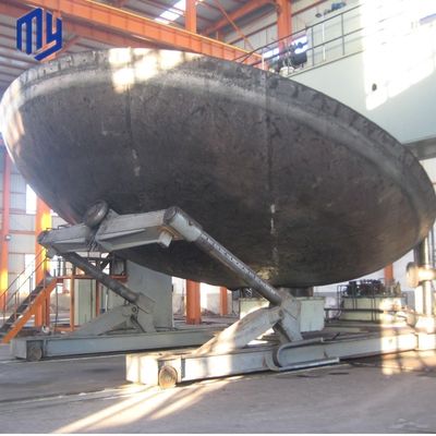 Cabeça de tanque circular com extremo de tubo de aço inoxidável