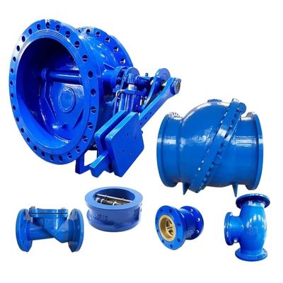 DN150 PN16 PN25 Válvulas de fecho duras de ferro dúctil e acessórios com atuador pneumático