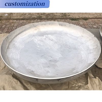 Conexão de soldadura Cabeças de tanque de aço com extremo de prato para peças de caldeira de círculo hemisférico