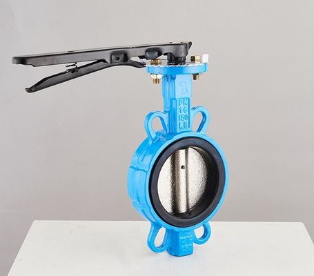 Estrutura do diafragma 4 polegadas Wafer Center Butterfly Valve Manual Mão para suporte OEM