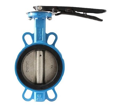 Estrutura do diafragma 4 polegadas Wafer Center Butterfly Valve Manual Mão para suporte OEM