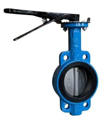 Estrutura do diafragma 4 polegadas Wafer Center Butterfly Valve Manual Mão para suporte OEM