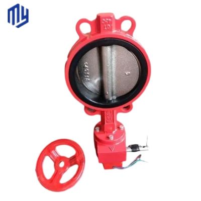 Válvulas de borboleta elétricas com flanges e suporte personalizado para meios de água