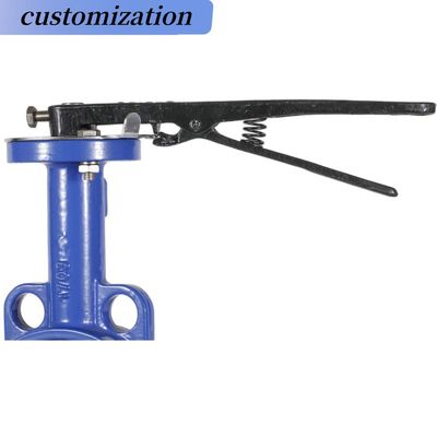 INDUSTRIAL CF8 Di Ci EPDM PTFE Ácido forte Dutile Ferro alavanca operada válvula borboleta
