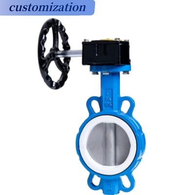 INDUSTRIAL CF8 Di Ci EPDM PTFE Ácido forte Dutile Ferro alavanca operada válvula borboleta