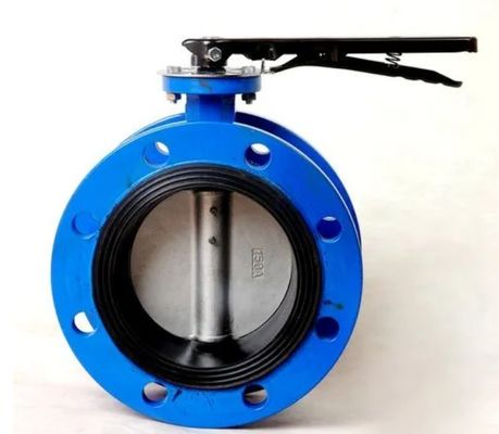 válvula de borboleta de flange duro de mídia de óleo com tamanho de porta personalizável e design excêntrico