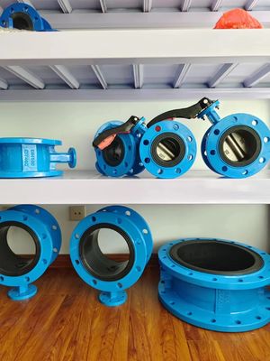 válvula de borboleta de flange duro de mídia de óleo com tamanho de porta personalizável e design excêntrico