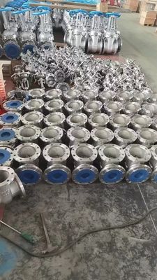 CF8 válvula de saída de extremo de flange de aço inoxidável para filtragem de filtros industriais do tipo Y