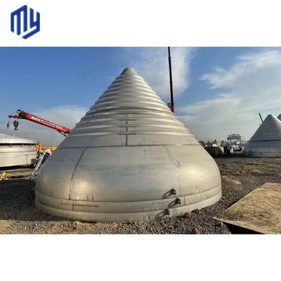 Excelente tanque de metal de aço de caldeira Cone cabeça de fundo cônico para os requisitos do cliente