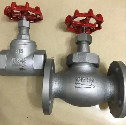 Válvula de globo manual com flange de classe 150 para aplicações de água e gás de petróleo