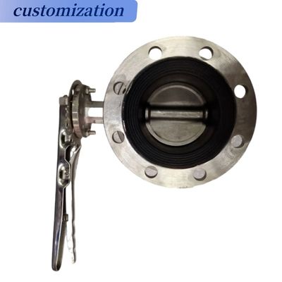 Valva de borboleta de dupla flange de corpo de ferro dúctil DN500 para aplicações industriais