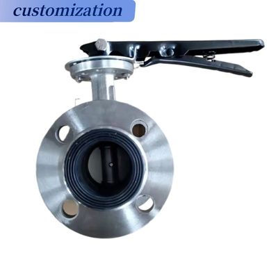 Material EPDM para válvulas de borboleta de dupla flange elétrica para baixa temperatura PN10
