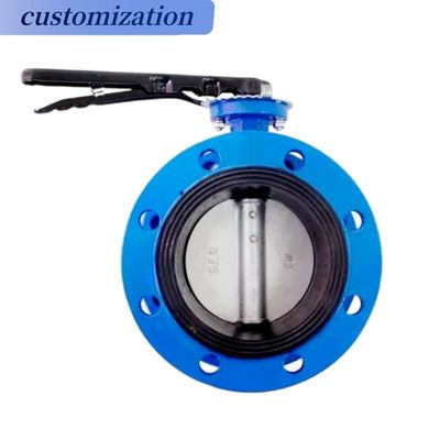 Válvula de borboleta excêntrica de flange dura para controle pneumático e tamanho de porta personalizável