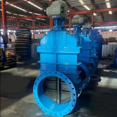 Ferro fundido GGG50 Válvula de porta sentada resistente sem tronco de subida para tamanho de porta personalizado