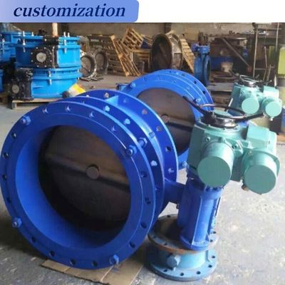 Sistema de água best-seller duplo flanges conectar válvula borboleta com assento substituível