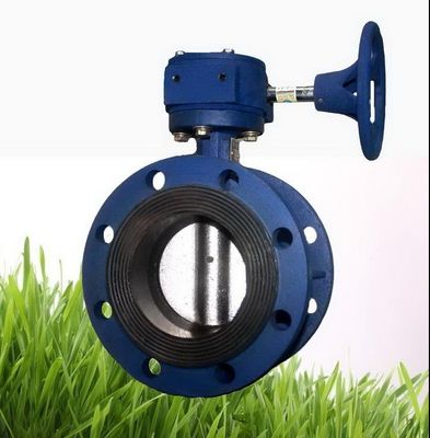 Valva de borboleta de dupla flanges com revestimento de borracha EPDM/NBR para água