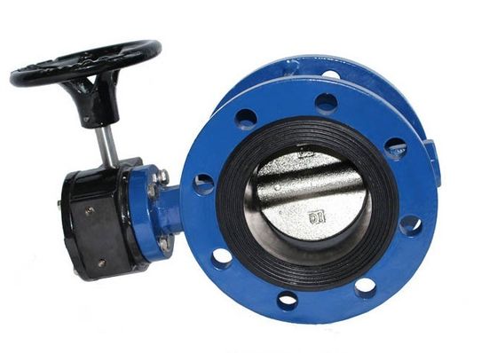 Valva de borboleta de dupla flanges com revestimento de borracha EPDM/NBR para água