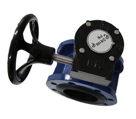 Valva de borboleta de dupla flanges com revestimento de borracha EPDM/NBR para água