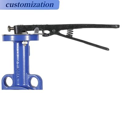 Industrial DN50 pn16 DI Manual válvulas de borboleta de aço inoxidável certificado completo
