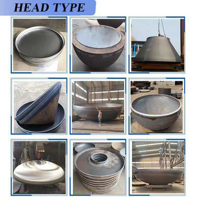 Cabeça de Círculo Código de fundição de aço inoxidável de carbono Copo de fogo de metal elíptico de metal hemisférico